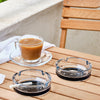 Crystalia Glass Ashtrays for Cigarettes